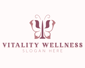 Mental Health Butterfly Wellness logo design