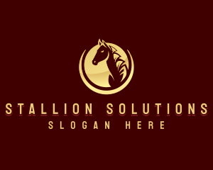 Stallion - Elegant Horse Stallion logo design