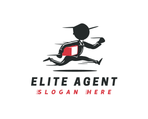 Agent - Fast Moving Company Man logo design
