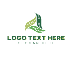 Biology - Leaf Biotech Science logo design