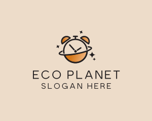 Planet Alarm Clock  logo design