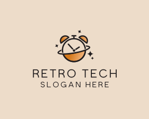 Analog - Planet Alarm Clock logo design