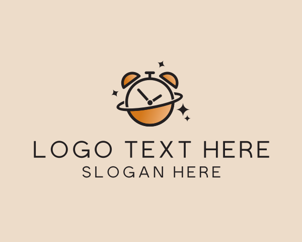 Planetary - Planet Alarm Clock logo design