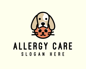 Dog Cat Pet Care logo design