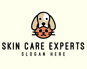 Dog Cat Pet Care logo design