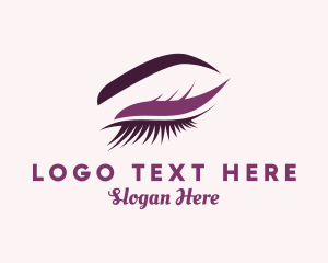 Eyelash - Woman Beauty Eyelash logo design