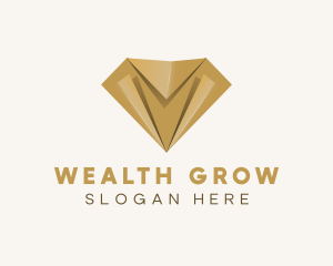 Modern Diamond Jewelry logo design