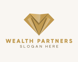 Modern Diamond Jewelry logo design