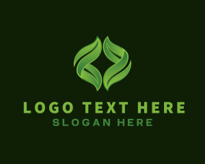 Flower - Leaf Eco Plant logo design