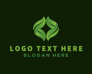 Flower - Leaf Eco Plant logo design