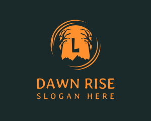 Dawn - Spooky Forest Trees logo design