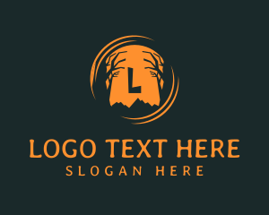 Tourguide - Spooky Forest Trees logo design