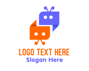 Messaging - Chat Bot Messaging logo design