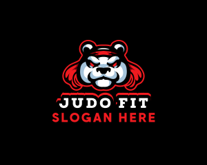Judo - Gaming Panda Fighter logo design