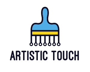 Blue Paint Painting Technology logo design