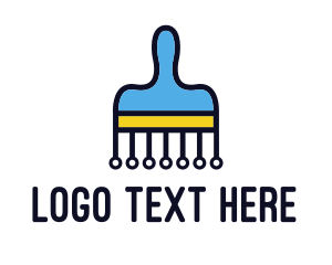 Startup - Blue Paint Painting Technology logo design