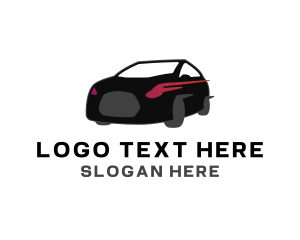 Car Service - Fast Car Headlights logo design