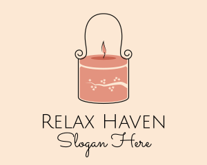 Scented Candle Relaxation logo design