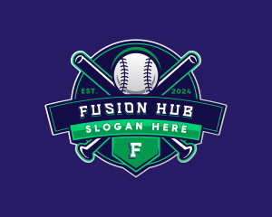 Baseball Sports League Logo