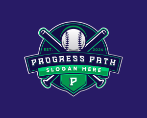 Baseball Sports League Logo