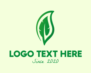 Green - Green Eco Leaf logo design