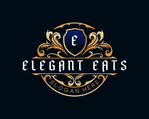 Elegant Crest Shield logo design