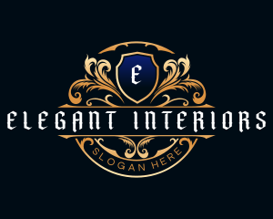 Elegant Crest Shield logo design