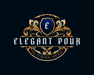 Elegant Crest Shield logo design