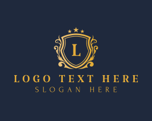 Letter - Boutique Fashion Shield logo design