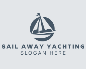 Maritime Sailing Sailboat logo design