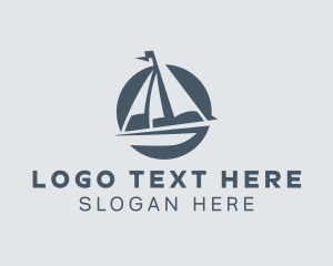 Maritime Sailing Sailboat Logo