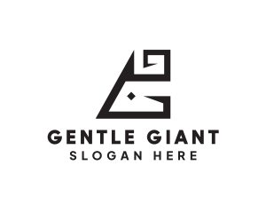 Elephant Zoo Letter G logo design