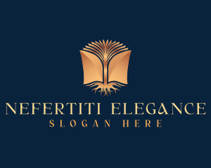 Elegant Tree Book logo design