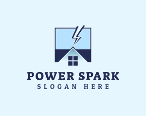 House Electricity Energy logo design