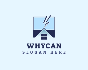 Charging - House Electricity Energy logo design