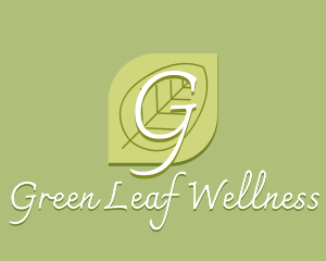 Nature Wellness Leaf logo design