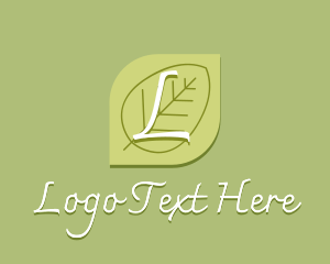 Icon - Nature Wellness Leaf logo design
