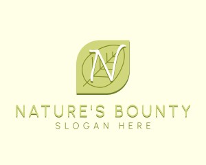 Nature Wellness Leaf logo design