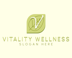 Nature Wellness Leaf logo design