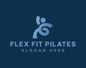 Pilates - Human Dance Fitness logo design