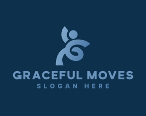 Human Dance Fitness logo design