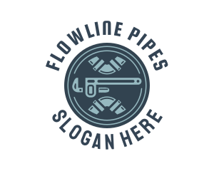 Pipe Wrench Tools logo design