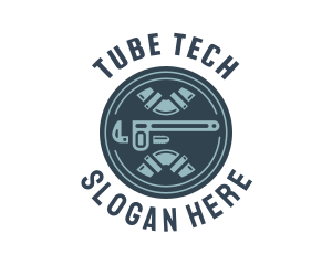 Tube - Pipe Wrench Tools logo design