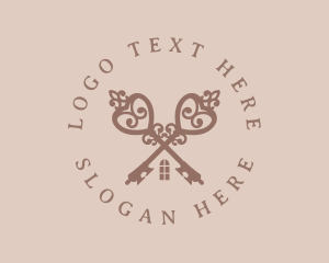 Victorian - Key Roof Window logo design