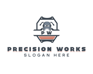 Welding Machinist Contractor logo design