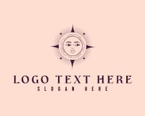 Lunar - Interstellar Mystical Moon logo design