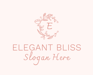 Spa Floral Wreath Logo