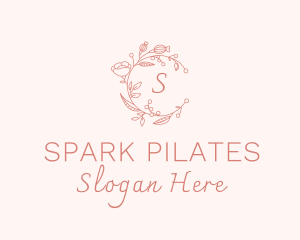 Spa Floral Wreath Logo