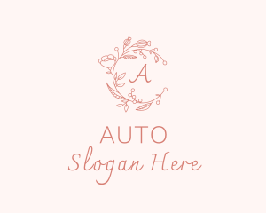 Spa Floral Wreath Logo