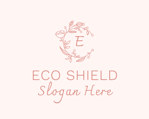 Spa Floral Wreath logo design